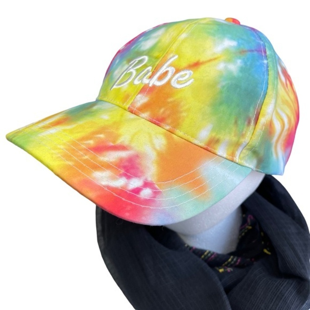 Rue21 Etc. Tie Dye One Size Adjustable Strap Baseball Cap Babe Graphic